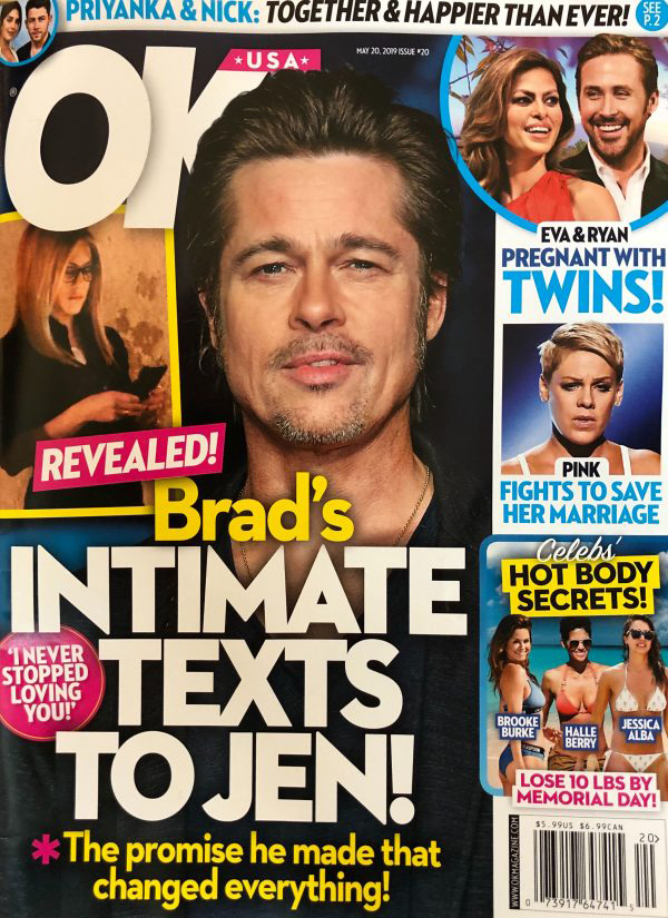 Brad Pitt Jennifer Aniston Rekindled Romance Texts Ok