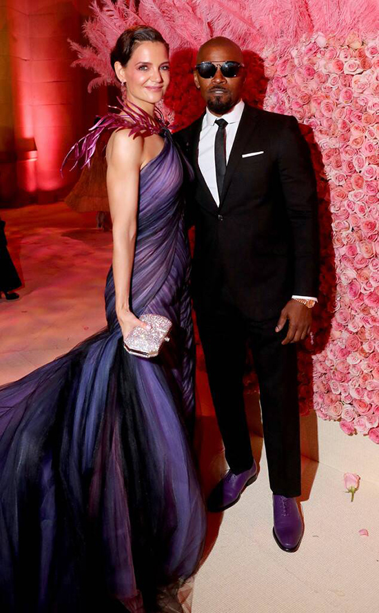 katie holmes jamie foxx metgala2019