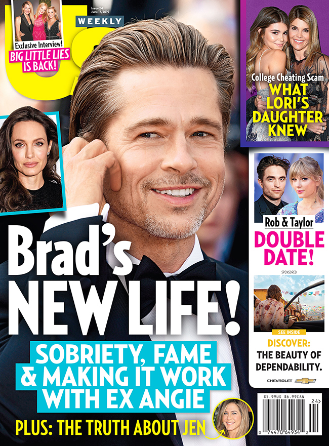Us Weekly Cover 2419 Brad Pitt New Life