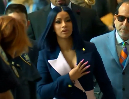 cardi b court innocent