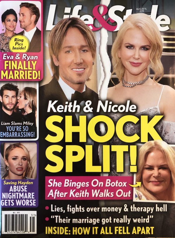 Nicole Kidman Keith Urban Split Lifeandstyle Cover