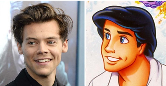 harry styles prince eric little mermaid