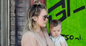 Hilary Duff criticada porque su bebita Banks tiene zarcillos