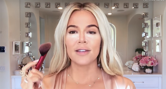 khloe kardashian beauty routine