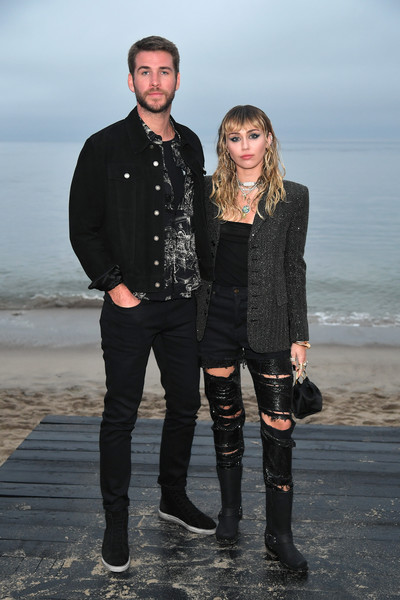 Miley Cyrus Liam Hemsworth Saint Laurent Mens