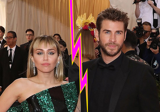 miley cyrus liam hemsworth separados