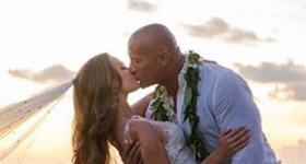 Dwayne La Roca Johnson se casó con Lauren Hashian en Hawaii