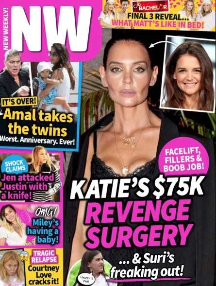 NW Katie Holmes revenge surgery