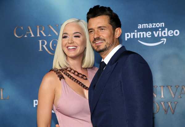 Orlando Bloom Katy Perry L Premiere Amazon Carnival Row