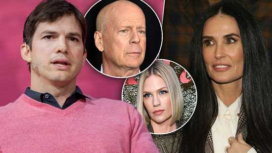 ashton kutcher accused ex january jones affair bruce willis demi moore claims book