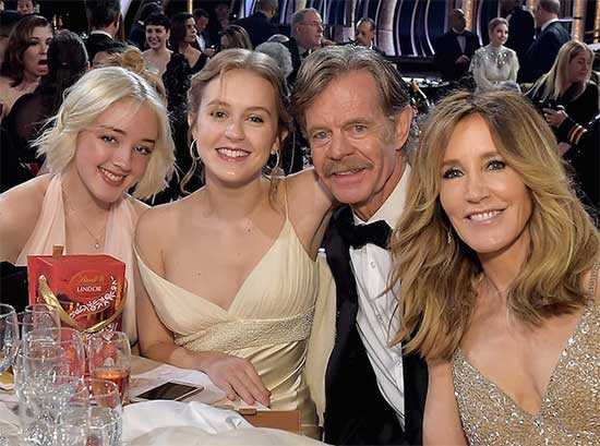 felicity huffman con su esposo e hijas