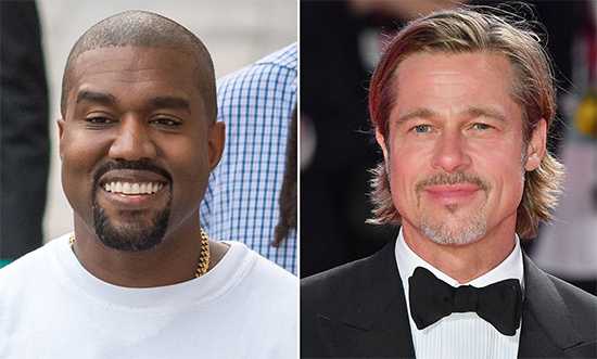 kanye west brad pitt friends