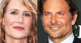 Bradley Cooper y Laura Dern juntos