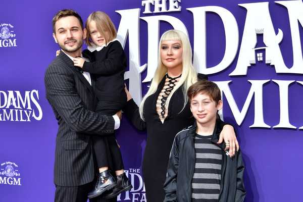 Christina Aguilera Family Premiere MGM Addams Family