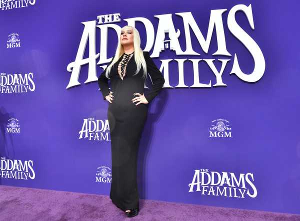 Christina Aguilera Premiere MGM Addams Family