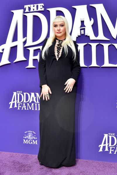 Christina Aguilera Premiere MGMAddamsFamily