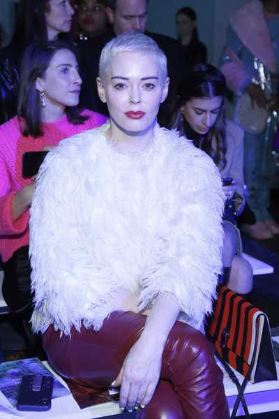 Rose McGowan Chromat Front Row February 2019