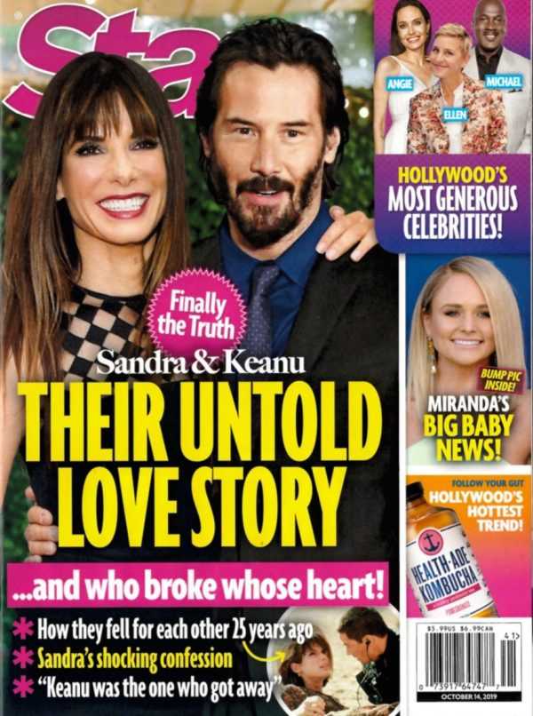 Sandra Bullock Keanu Reeves love story Star