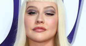 Christina Aguilera en la Premier de The Addams Family