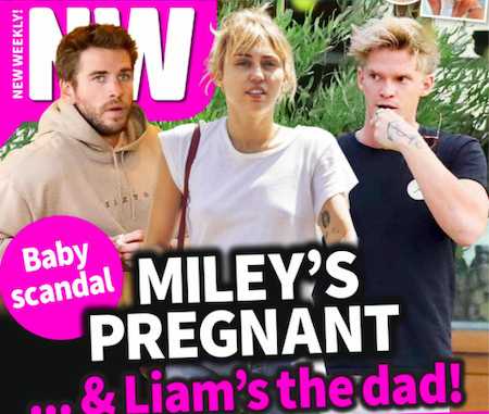 miley preggo with liams baby