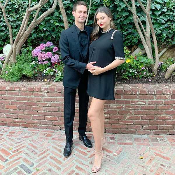 miranda kerr evan spiegel baby is here