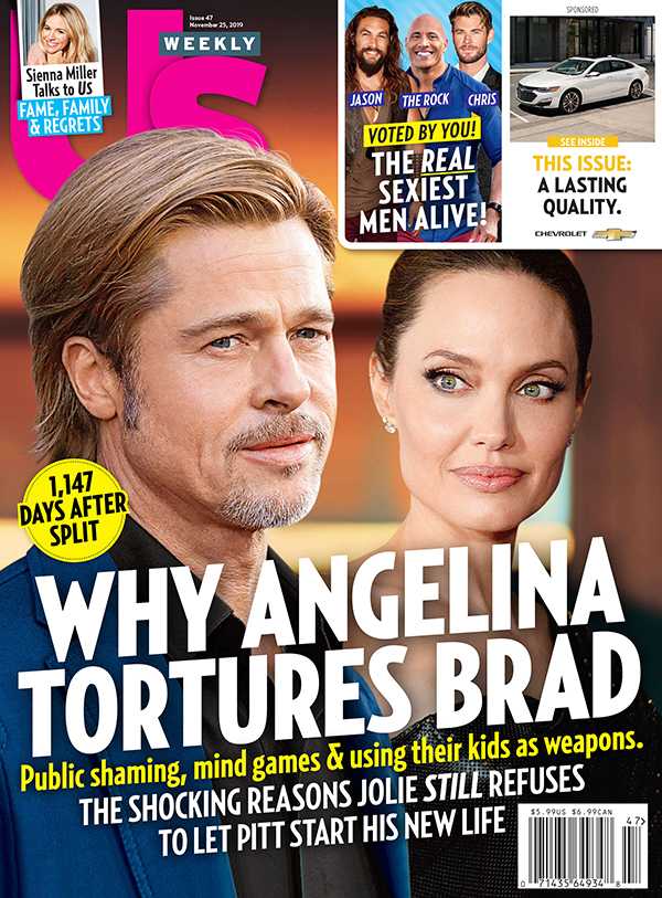 Angelina Jolie tortura a Brad Pitt Us weekly cover