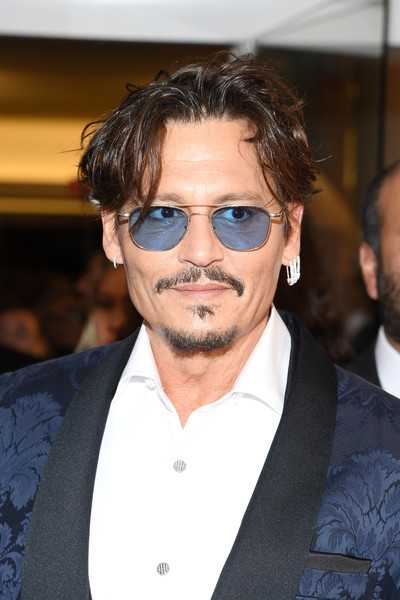 Johnny Depp Waiting Barbarians Red Carpet