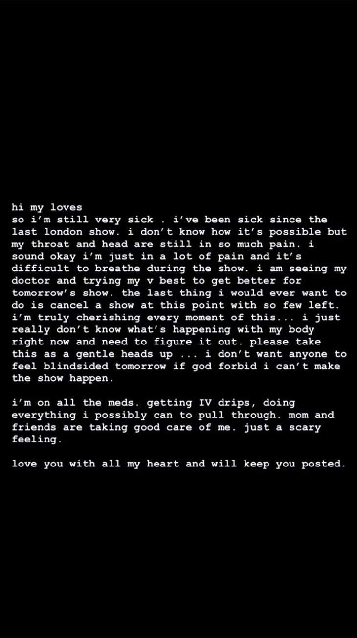 ariana grande message