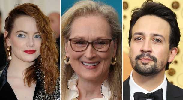 emma stone meryl streep lin manuel miranda