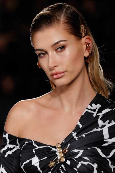 Hailey Baldwin Versace Fall 2019 Runway