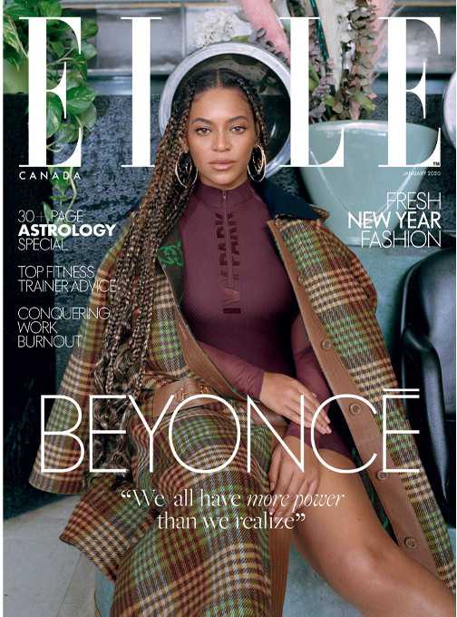 beyonce elle mag canada