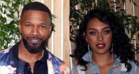 Jamie Foxx con Sela Vave en su fiesta de cumple