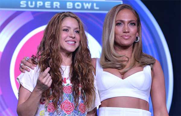 shakira jlo super bowl press conf