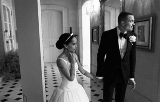 zoe kravitz wedding pics