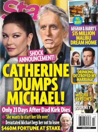 Catherine Zeta Jones Dumps Michael Douglas