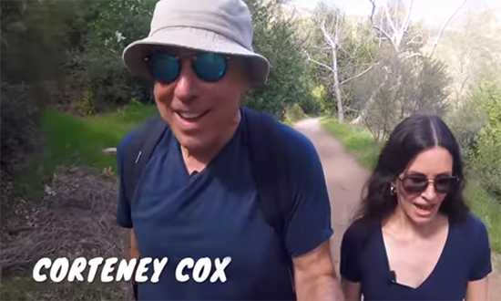 courteney cox hiking with k