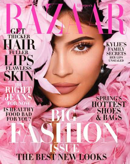 harpers bazaar kylie jenner ma