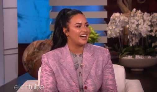 demi lovato ellen happy