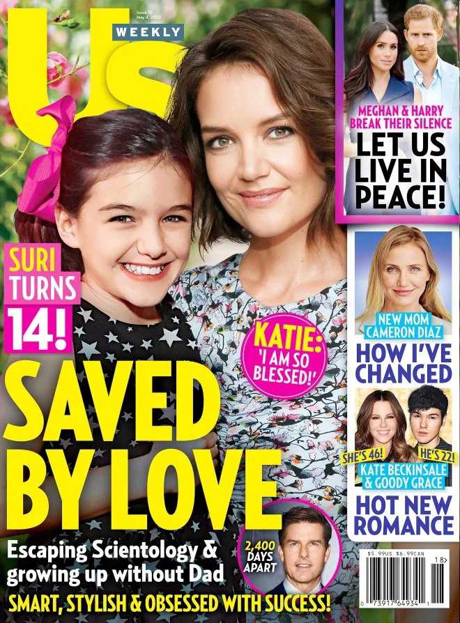 katie holmes suri cruise Us cover