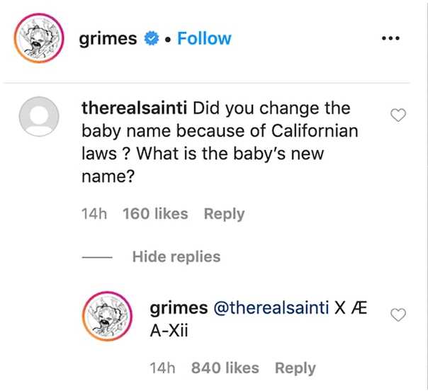 grimes new name