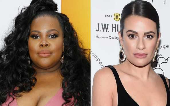 Amber Riley, Mercedes en Glee habló de Lea Michele