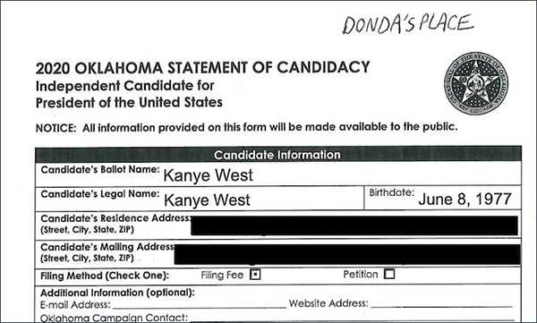 KanyewestBallot2020