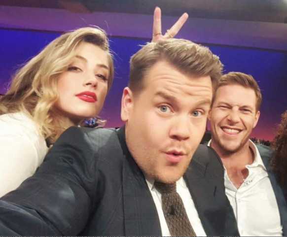 amber heard james corden 2015