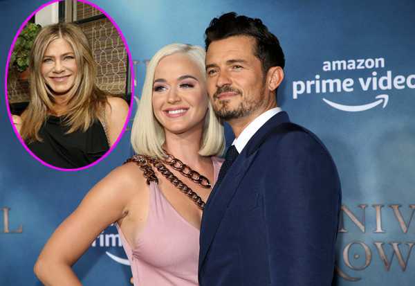 Katy Perry y Orlando quieren a Jennifer Aniston de madrina de su baby