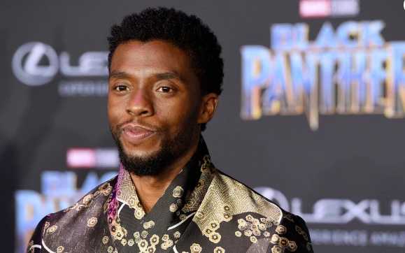 chadwick boseman blac panther premier