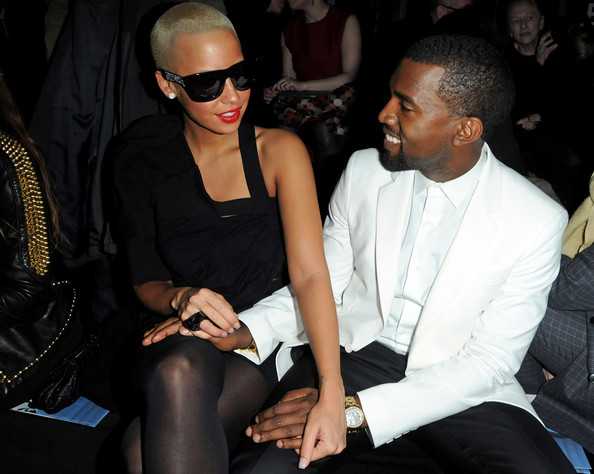 Kanye West Amber Rose Paris Fashion Week Haute 2010