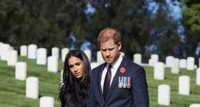 Harry y Meghan en el Dia del Recuerdo en LA