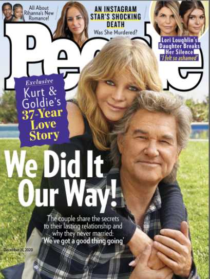 Kurt Russell y Goldie Hawn en la portada de People