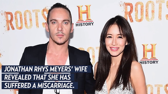 Jonathan Rhys Meyers y su esposa Mara Lane