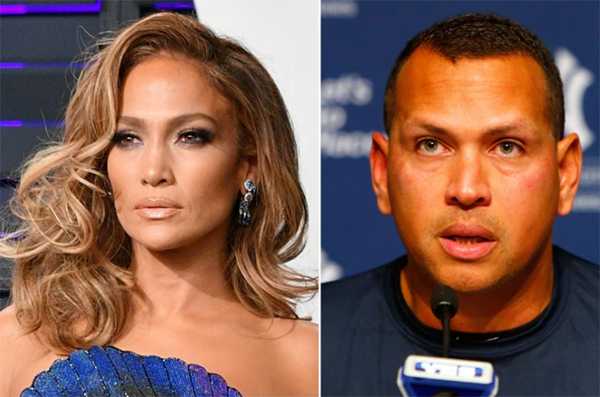 JLo y Alex Rodriguez trabajando